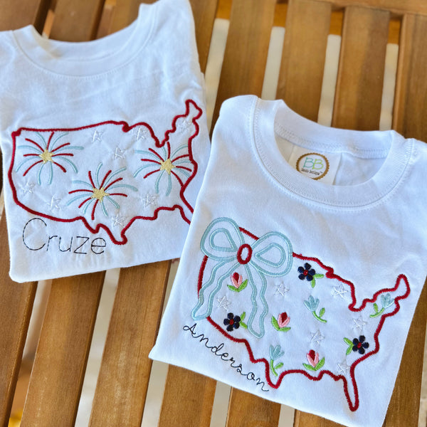 Personalized USA kids shirt